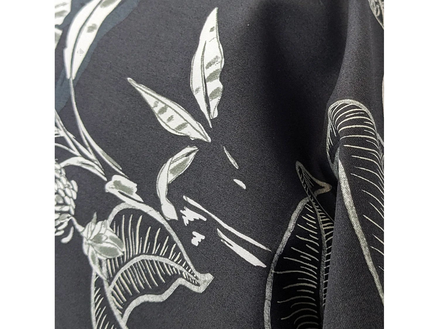 Taie de traversin 200x43 cm satin de coton CAYENNE noir Ebène