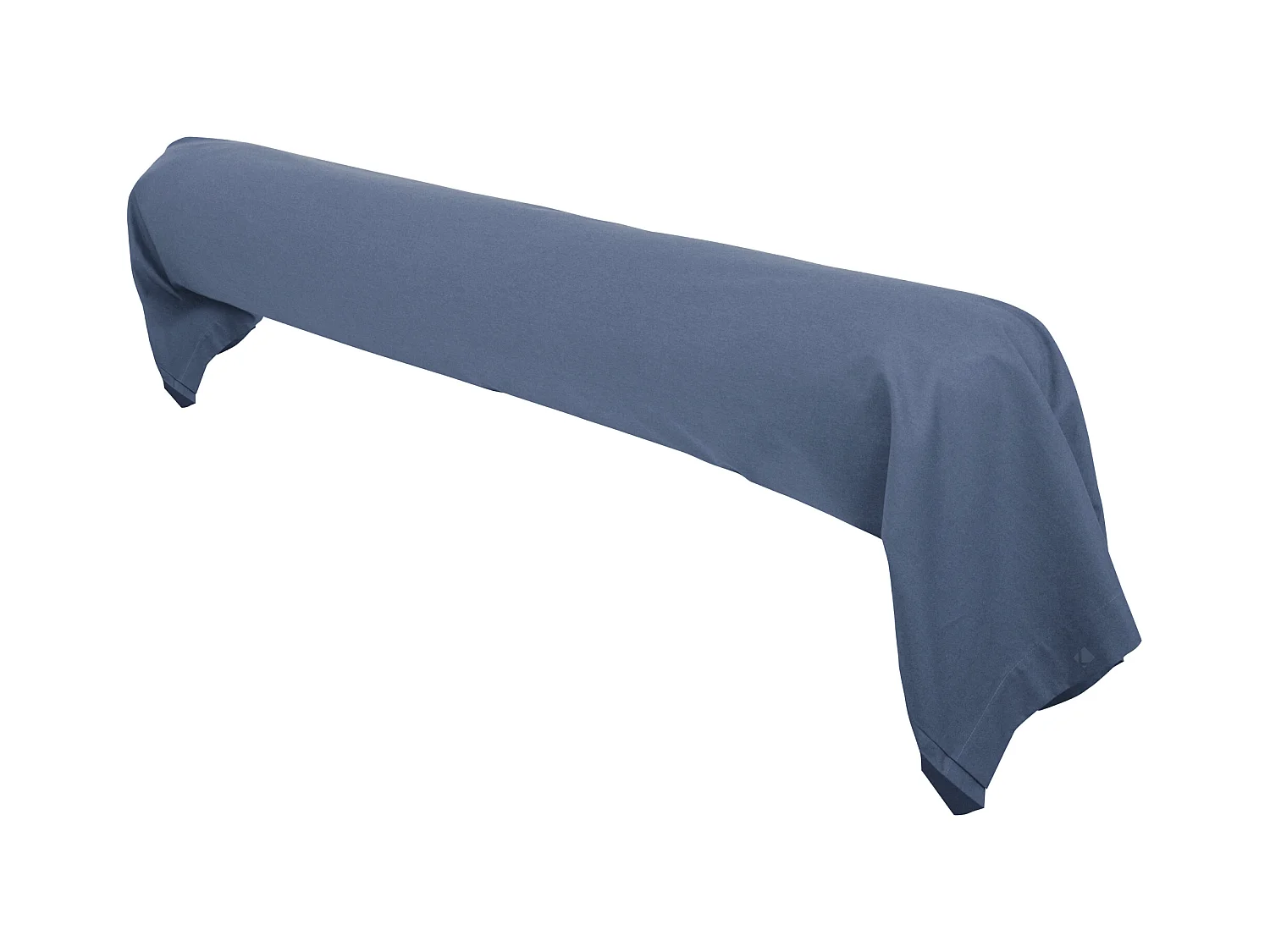 Taie de traversin uni 230X43 cm coton ALTO bleu Jean