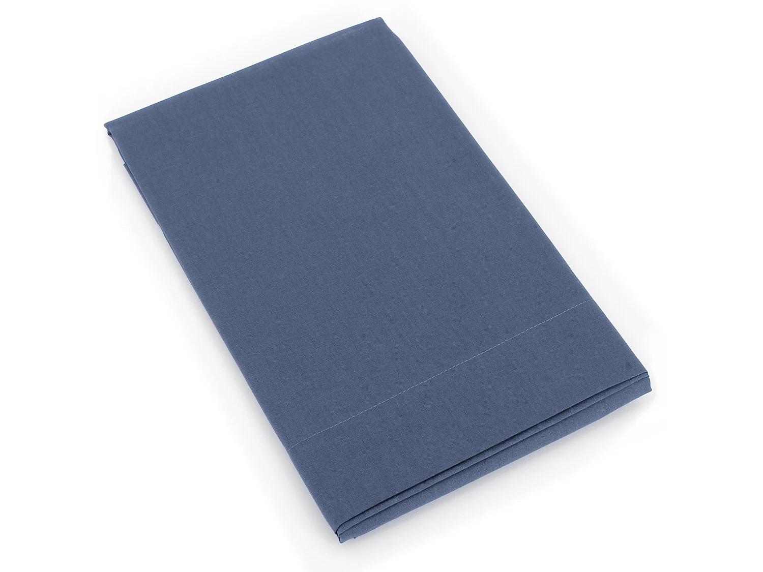 Taie de traversin uni 230X43 cm coton ALTO bleu Jean