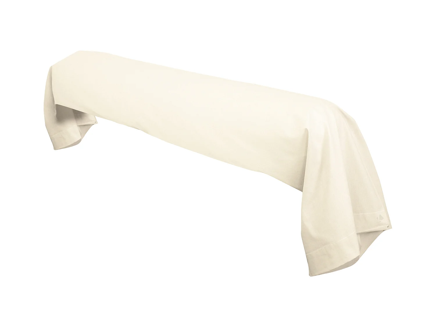 Taie de traversin uni 185X43 cm coton ALTO Crème