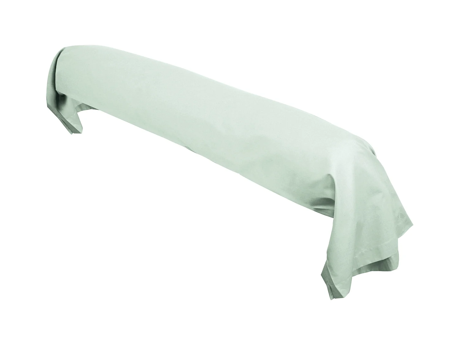 Taie de traversin uni 230X43 cm coton ALTO vert fleur d'amandier