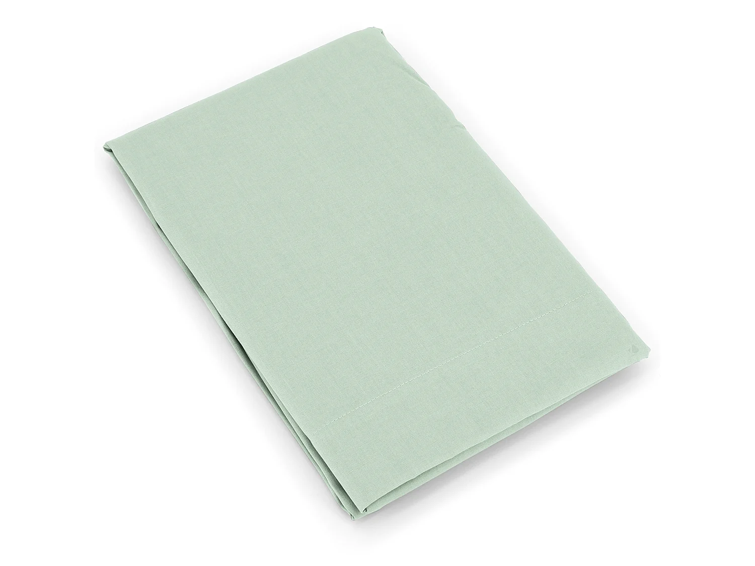 Taie de traversin uni 230X43 cm coton ALTO vert fleur d'amandier