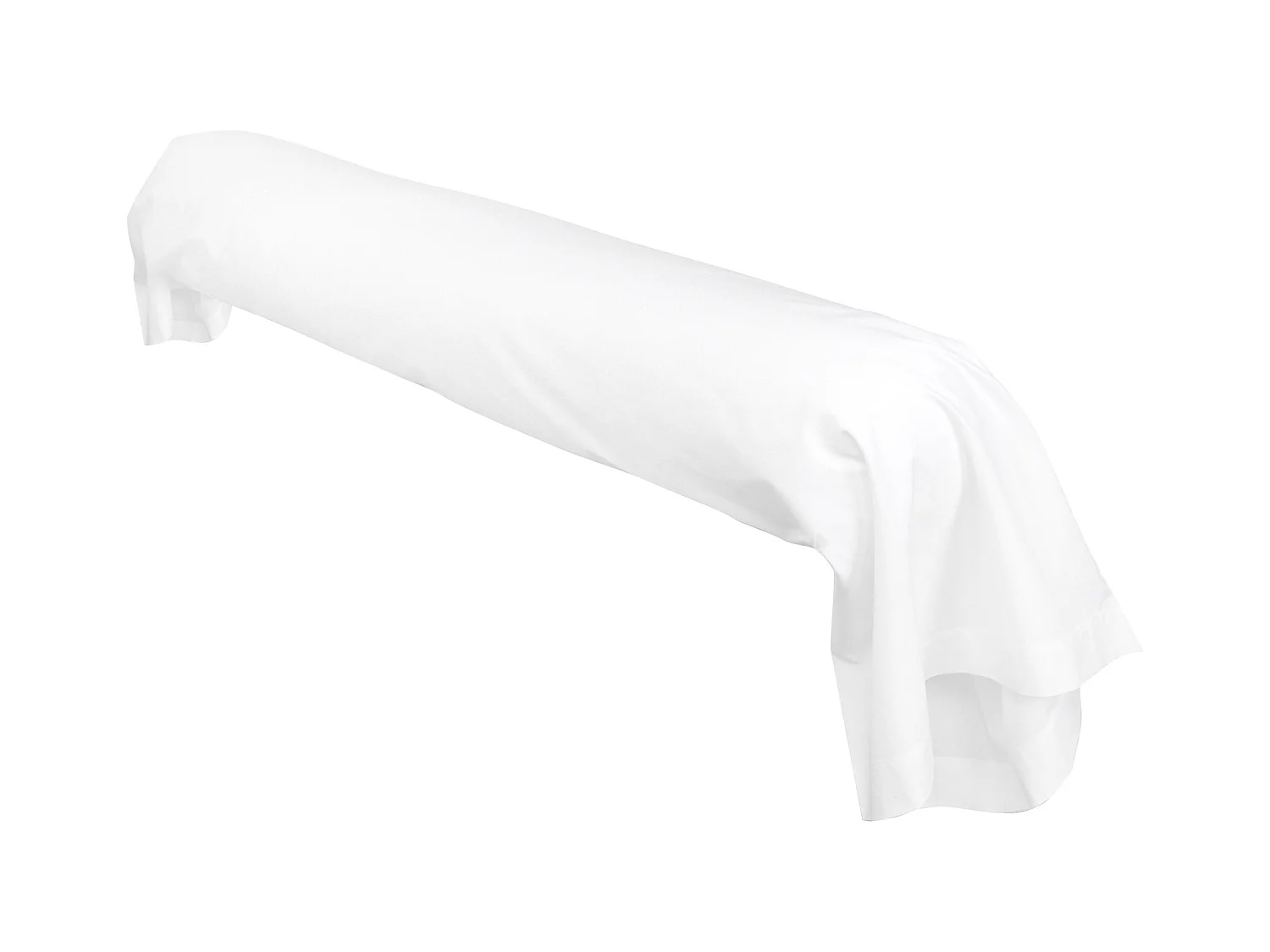 Taie de traversin uni 230x43 cm coton ALTO Blanc