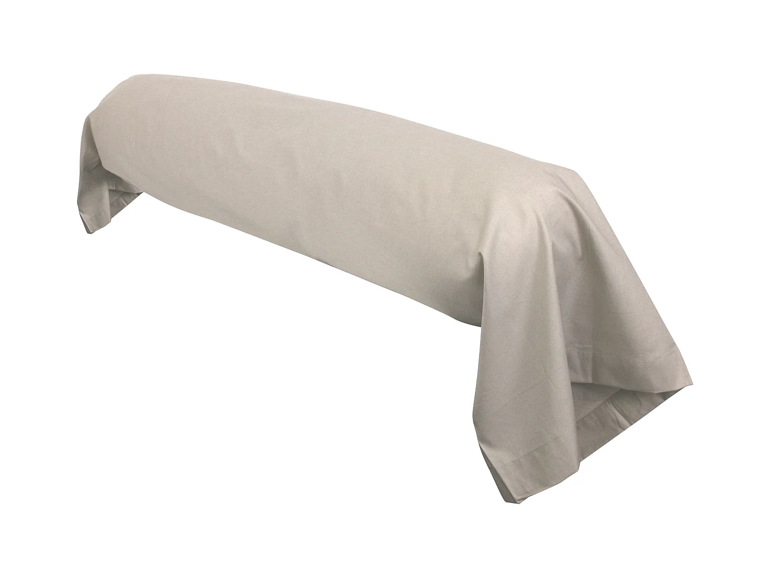 Taie de traversin uni 140x43 cm coton ALTO Chamois