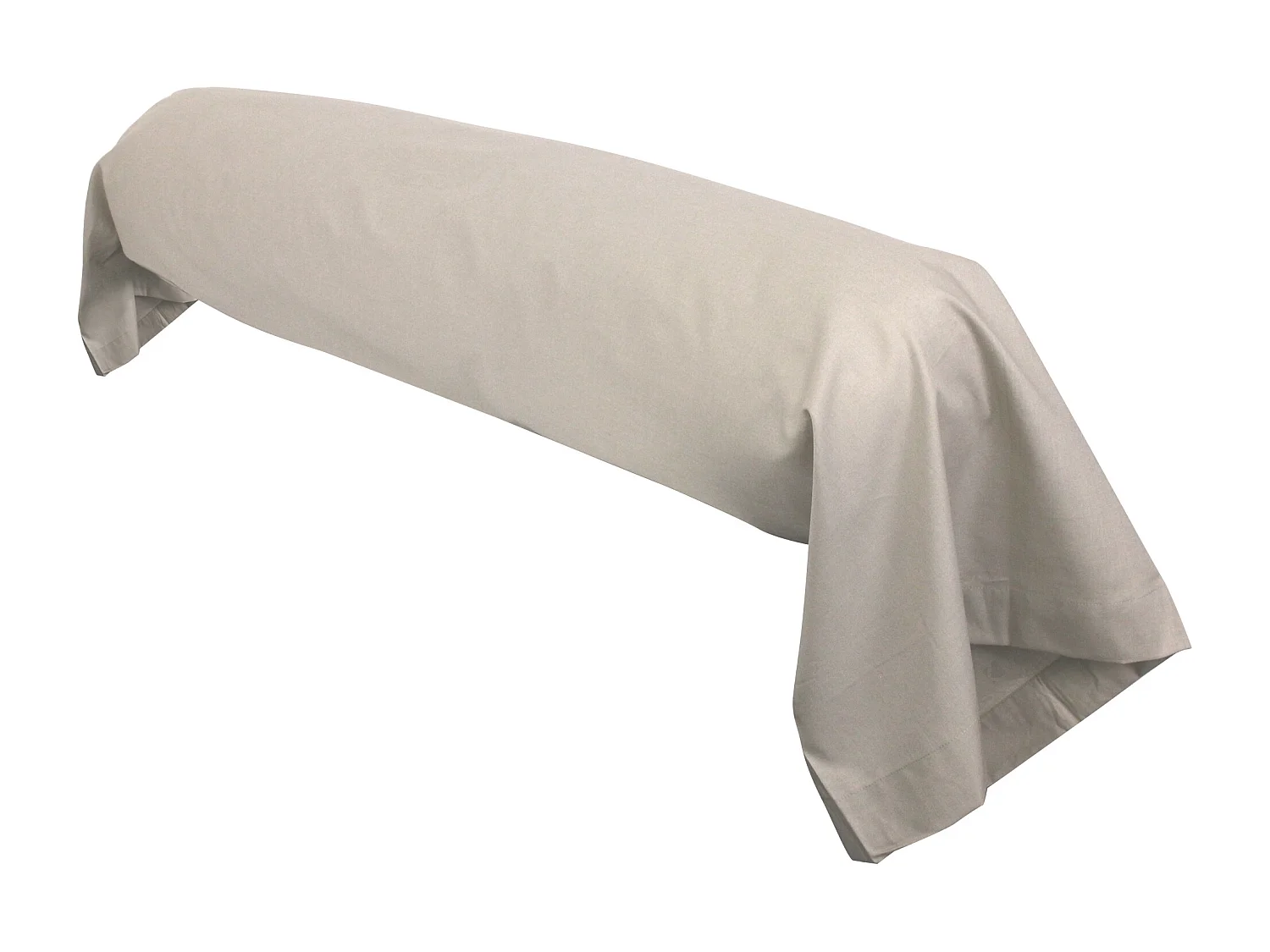 Taie de traversin uni 140x43 cm coton ALTO Chamois