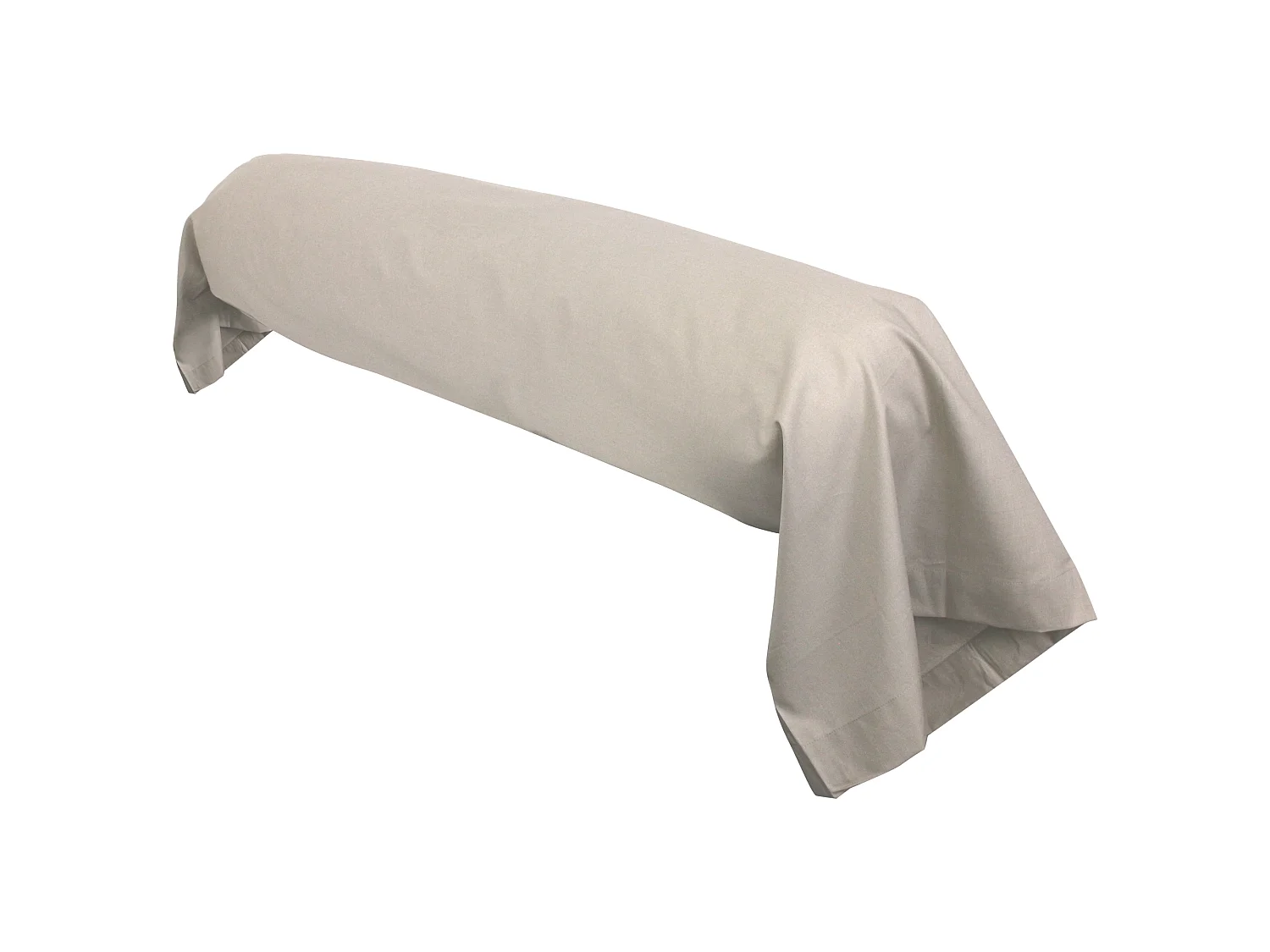 Taie de traversin uni 140x43 cm coton ALTO Chamois