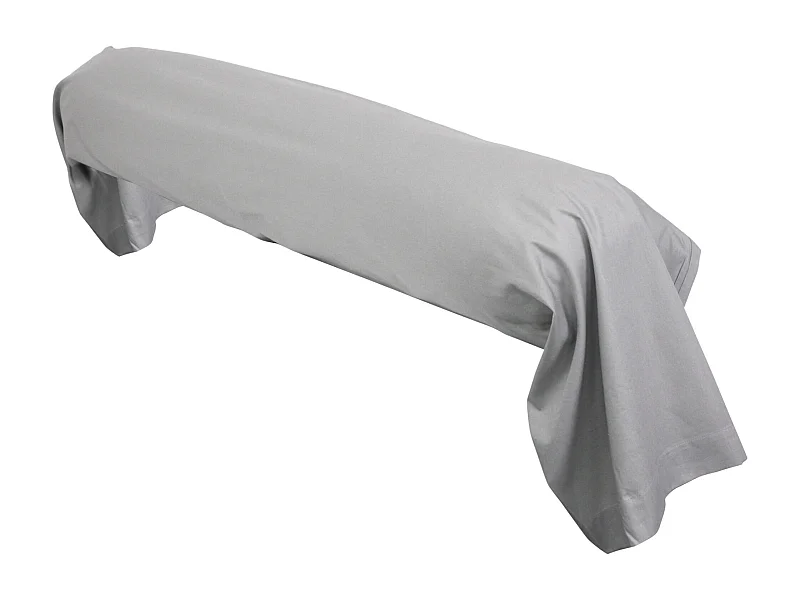 Taie de traversin uni 185X43 cm coton ALTO Alu