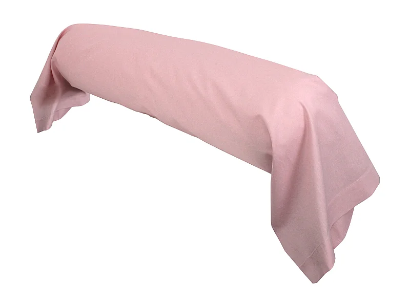 Taie de traversin uni 140x43 cm coton ALTO Macaron