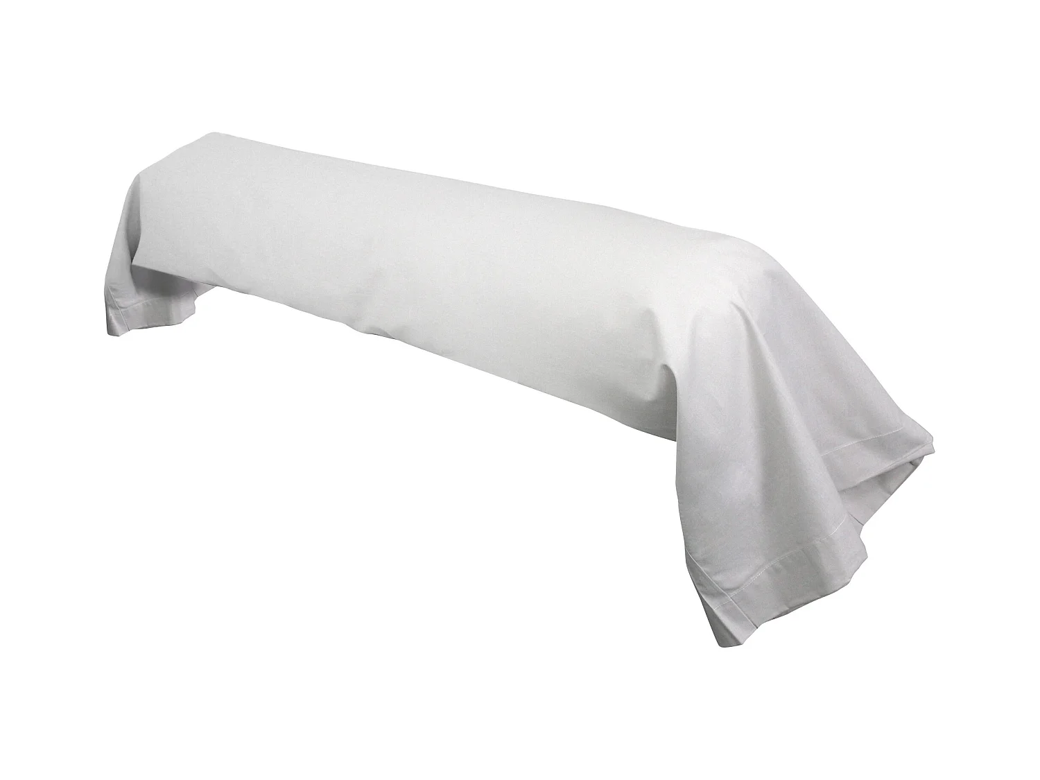 Taie de traversin uni 140x43 cm coton ALTO Calcium