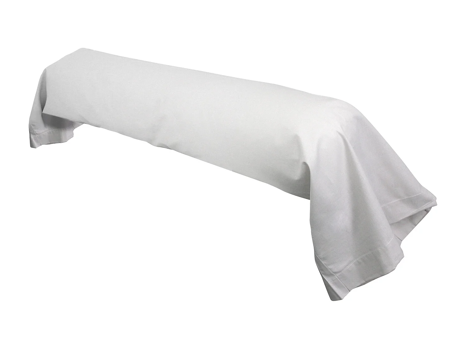 Taie de traversin uni 140x43 cm coton ALTO Calcium