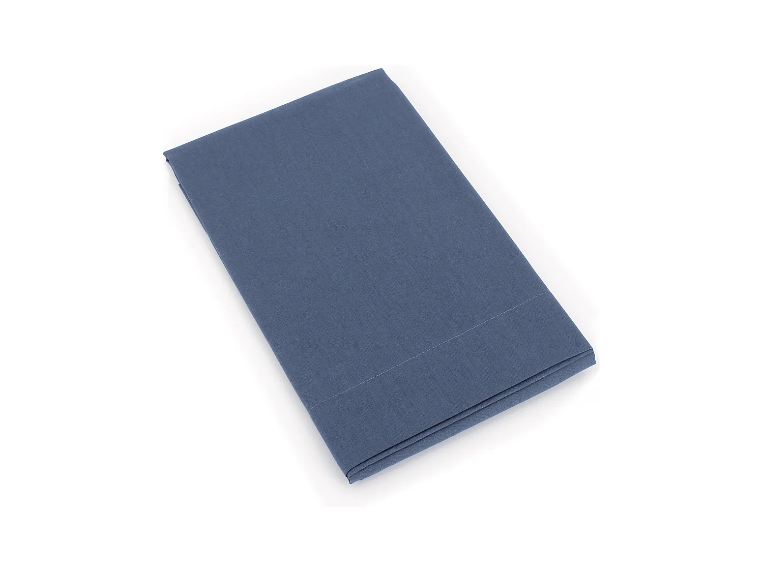 Taie de traversin uni 140x43 cm coton ALTO bleu Jean