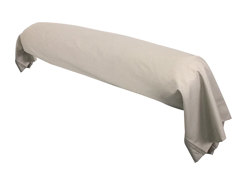 Taie de traversin uni 185X43 cm coton ALTO Chamois