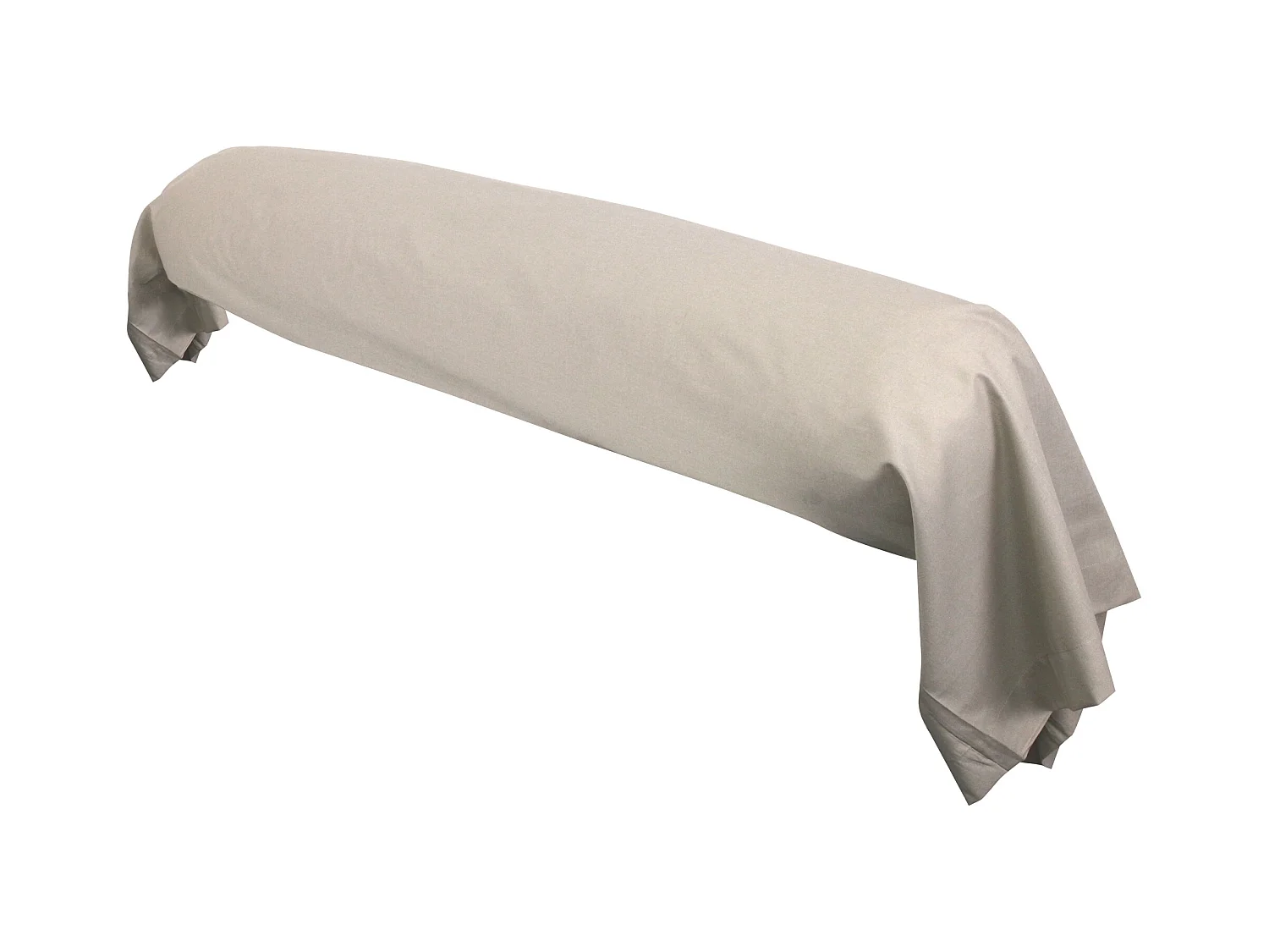 Taie de traversin uni 185X43 cm coton ALTO Chamois
