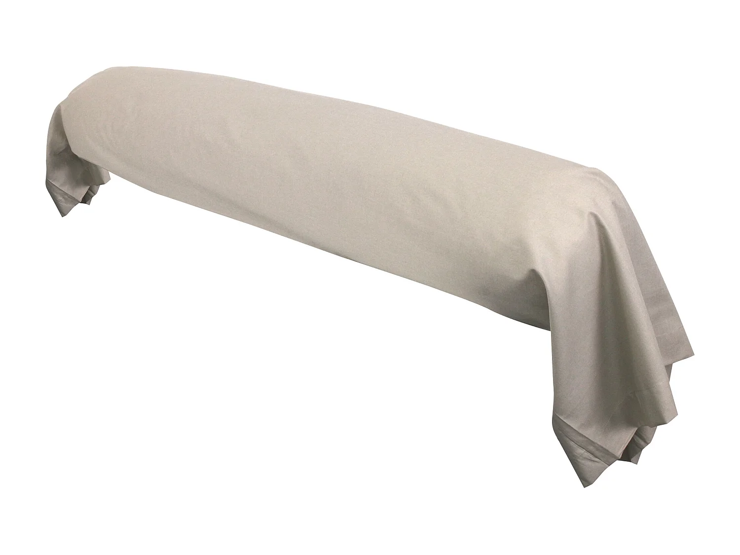 Taie de traversin uni 185X43 cm coton ALTO Chamois