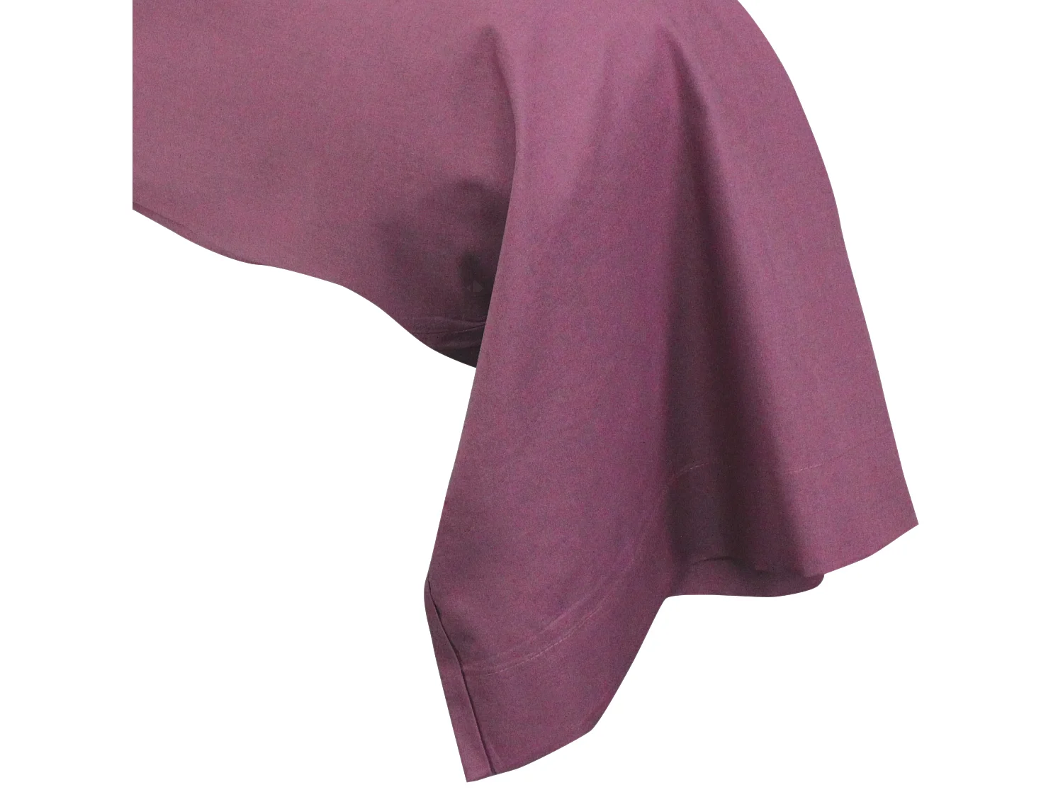 Taie de traversin uni 140x43 cm coton ALTO Raisin