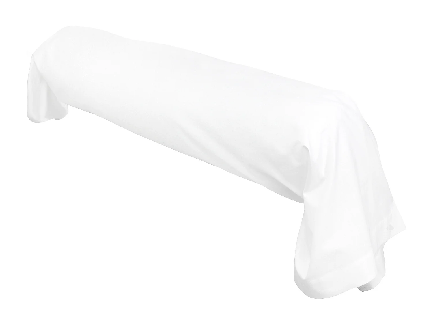Taie de traversin uni 140x43 cm coton ALTO Blanc