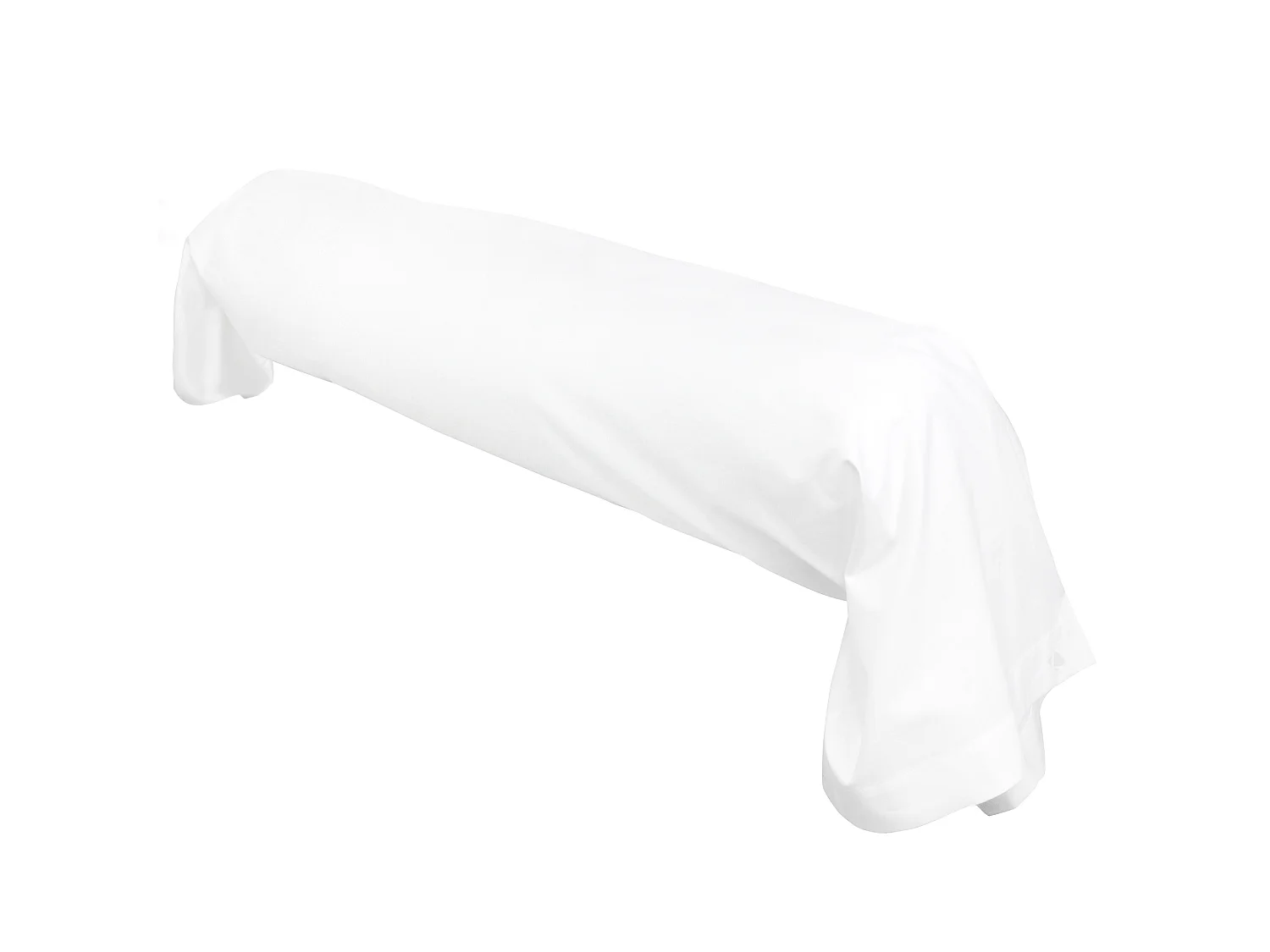 Taie de traversin uni 140x43 cm coton ALTO Blanc