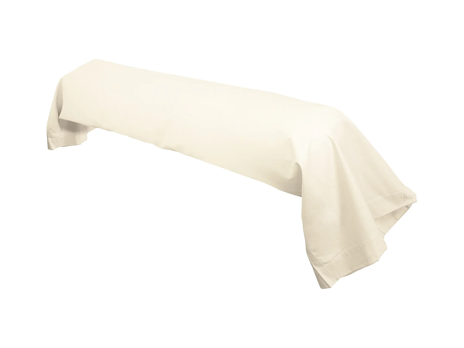 Taie de traversin uni 140x43 cm coton ALTO Crème