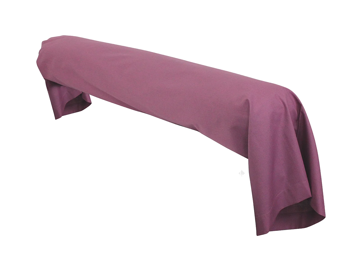 Taie de traversin uni 230X43 cm coton ALTO Raisin
