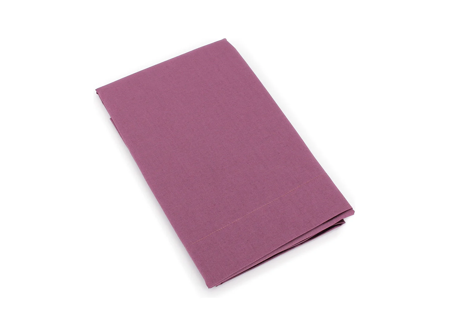 Taie de traversin uni 230X43 cm coton ALTO Raisin