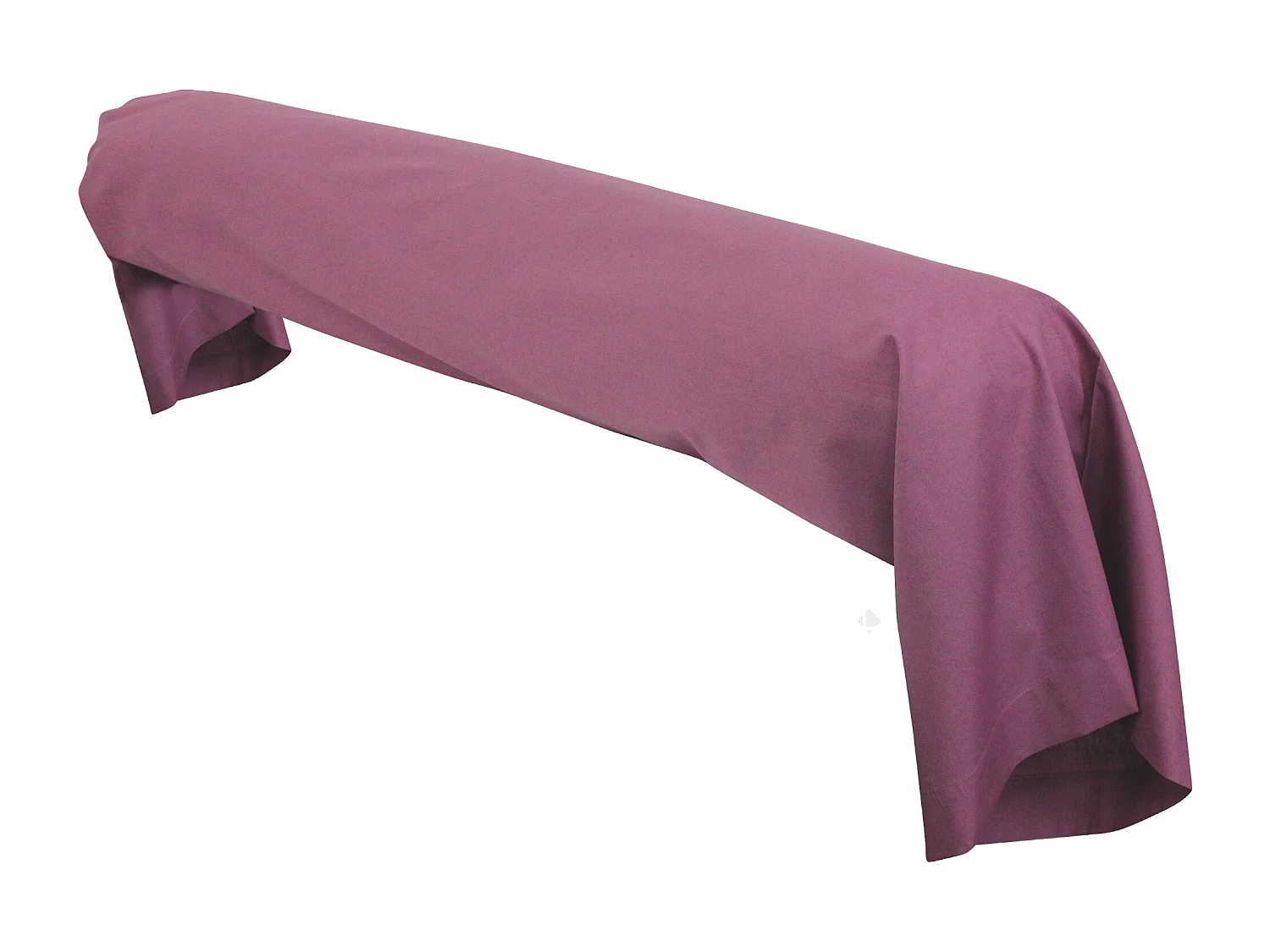 Taie de traversin uni 230X43 cm coton ALTO Raisin