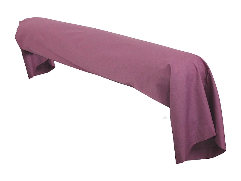 Taie de traversin uni 230X43 cm coton ALTO Raisin