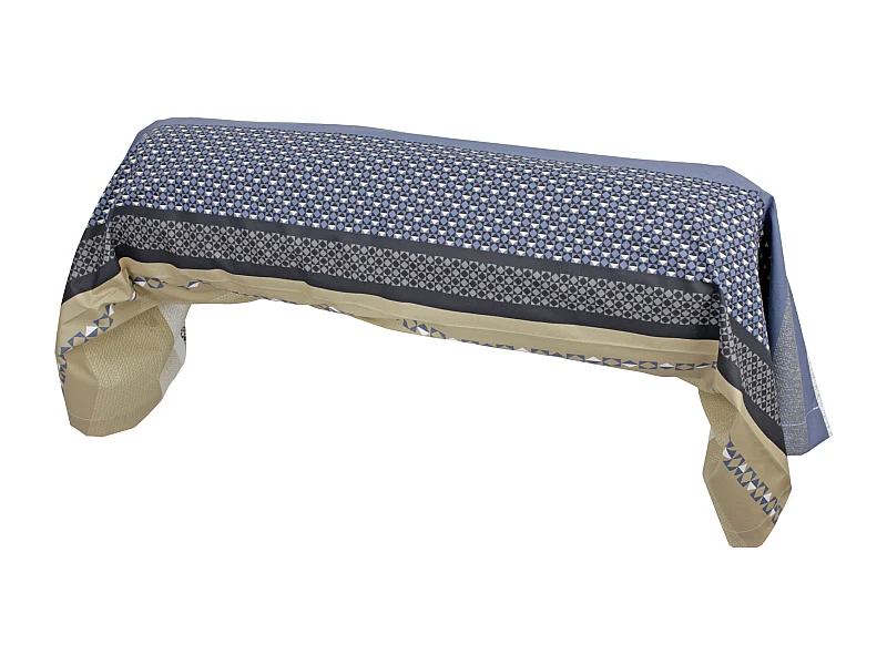 Taie de traversin 200x43 cm percale coton MARLOW acier