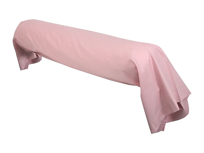 Taie de traversin uni 185X43 cm coton ALTO Macaron