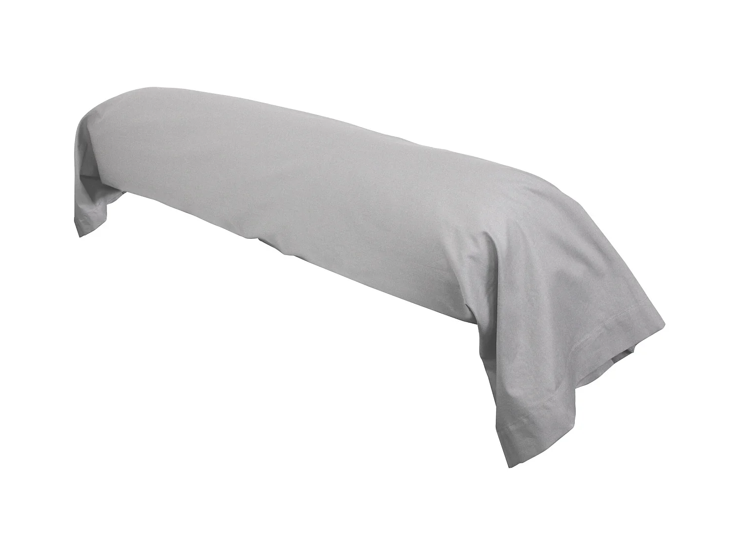 Taie de traversin uni 140x43 cm coton ALTO Alu