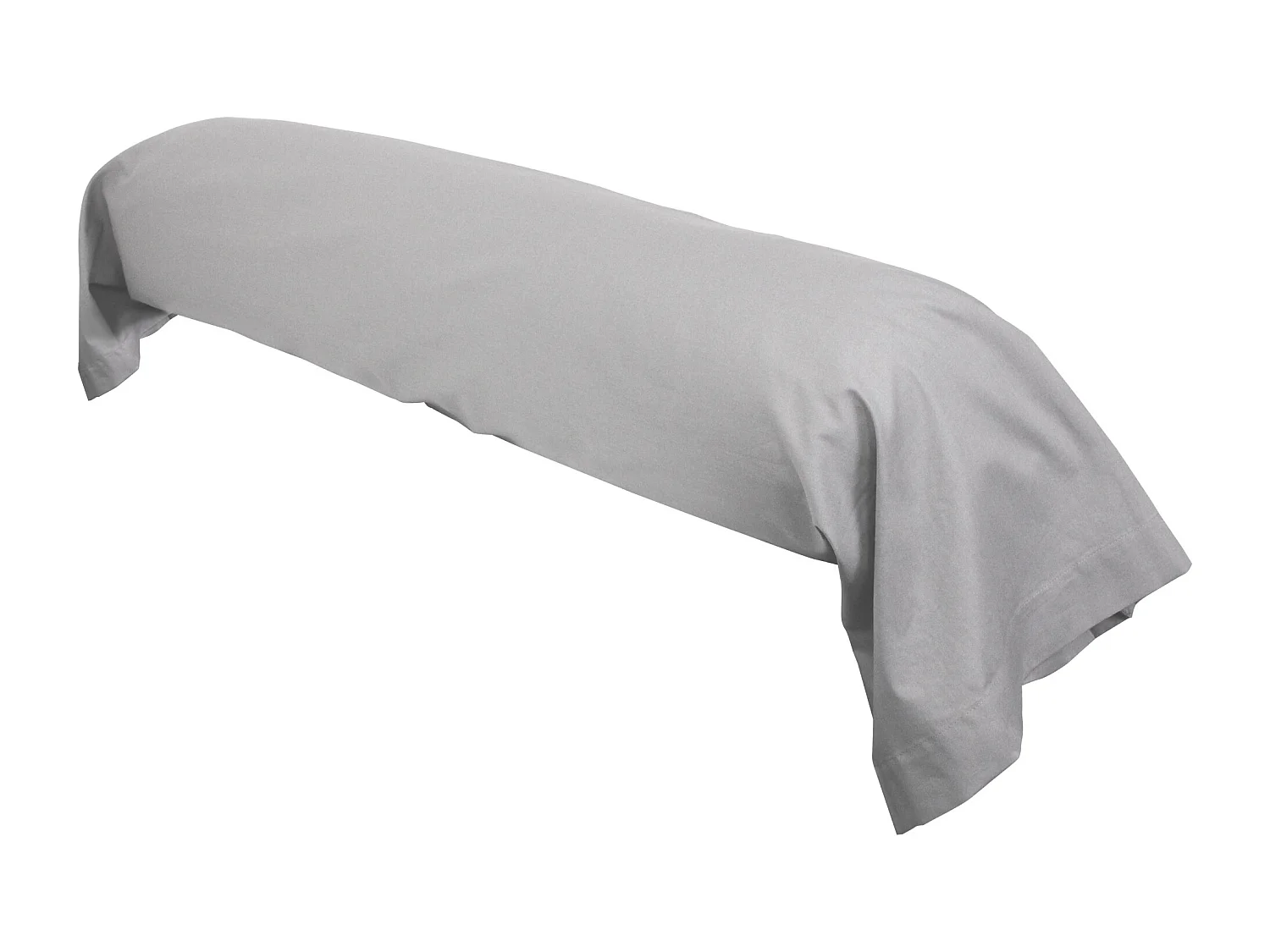 Taie de traversin uni 140x43 cm coton ALTO Alu