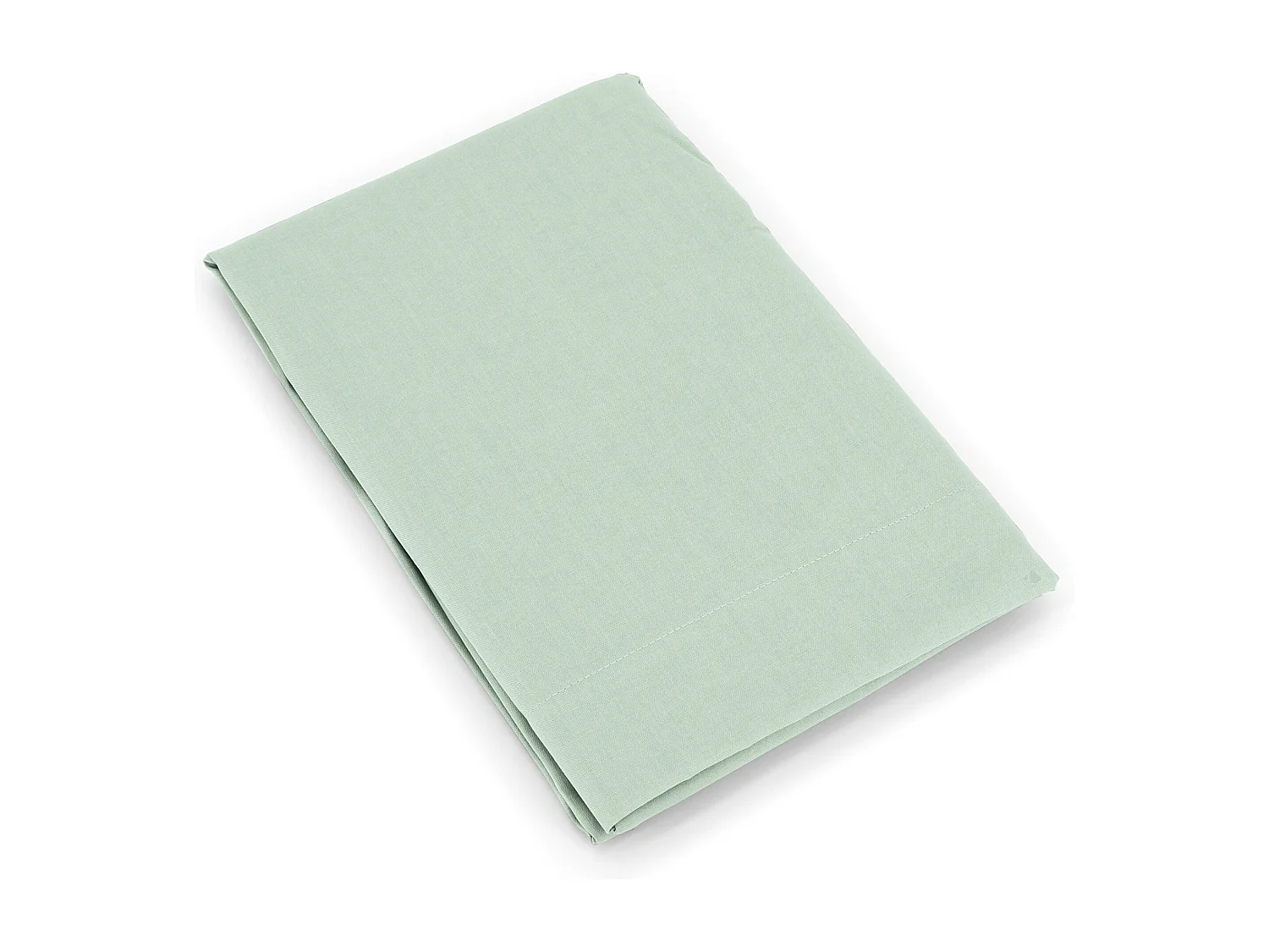 Taie de traversin uni 140x43 cm coton ALTO vert fleur d'amandier