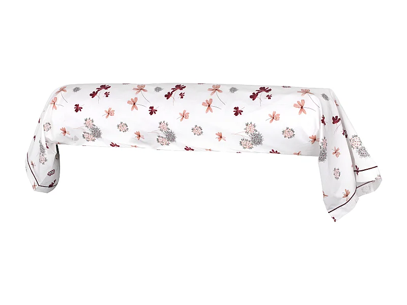 Taie de traversin 240x43 cm Percale pur coton PETITE FOLIE Rouge