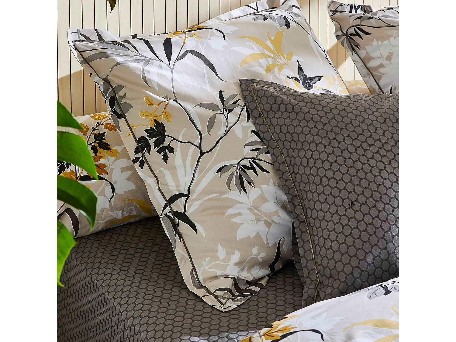 Housse de couette 140x200 cm percale coton ASIA Beige