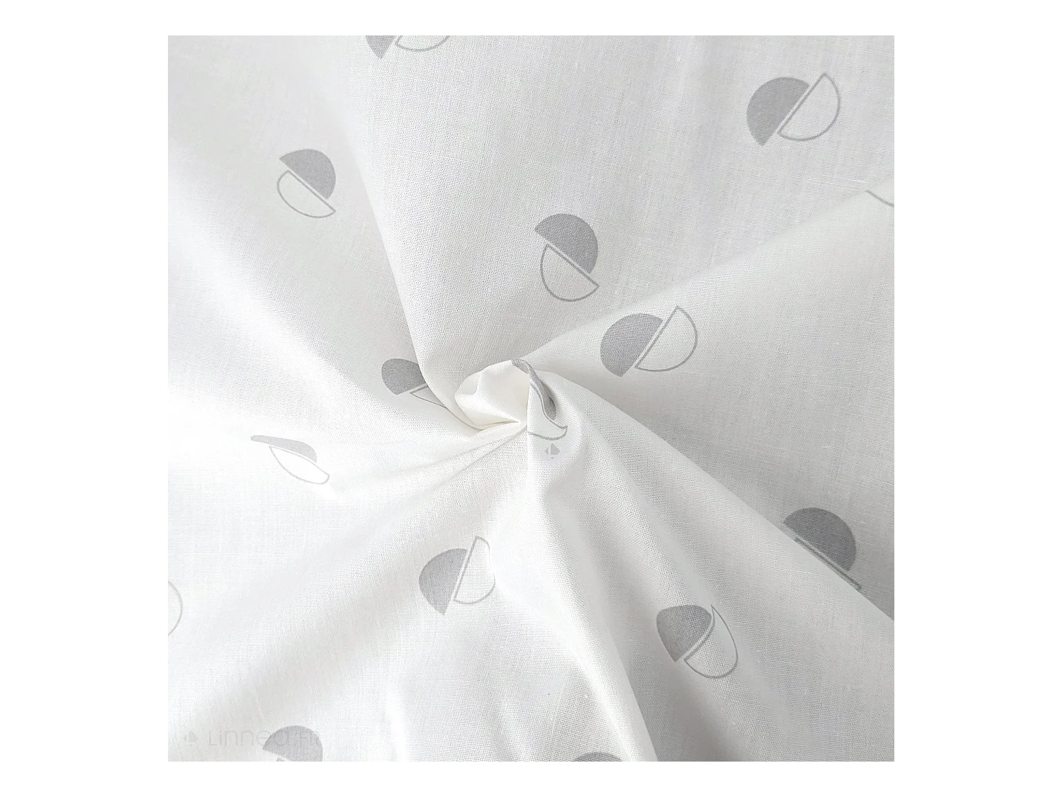 Housse de couette 280x240 cm percale coton ALEX gris Nuage