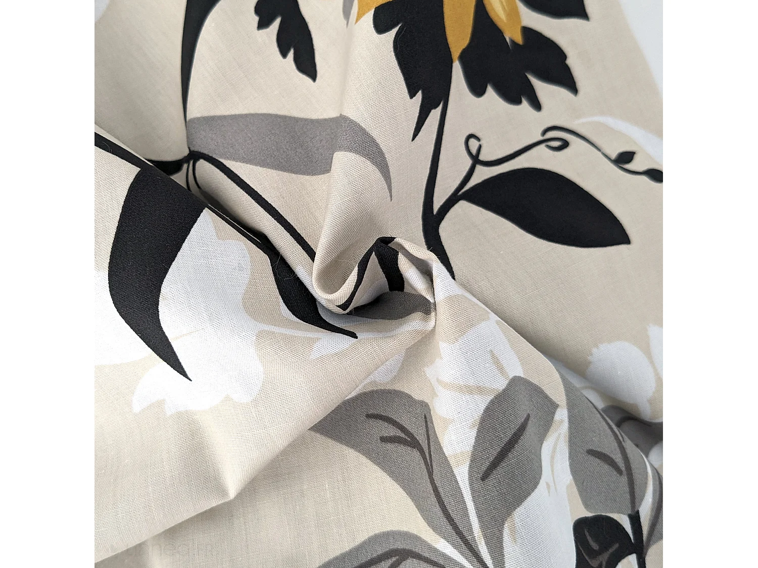 Housse de couette 200x200 cm percale coton ASIA Beige