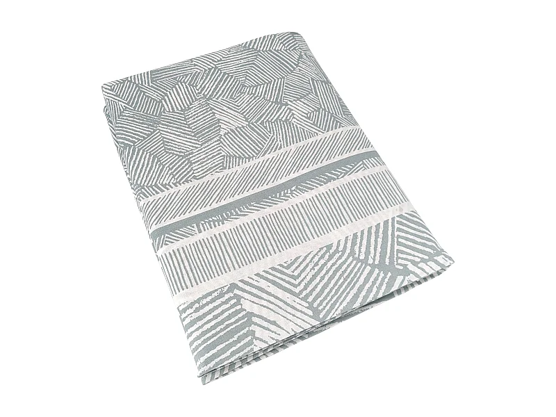 Housse de couette 260x240 cm coton LÉO bleu Ecume