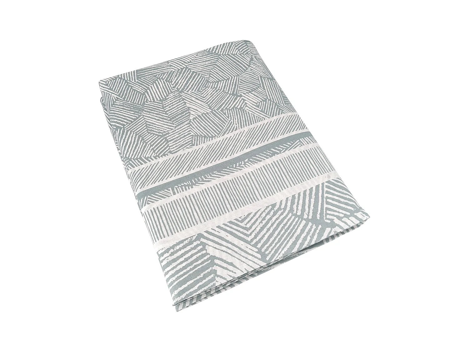 Housse de couette 260x240 cm coton LÉO bleu Ecume