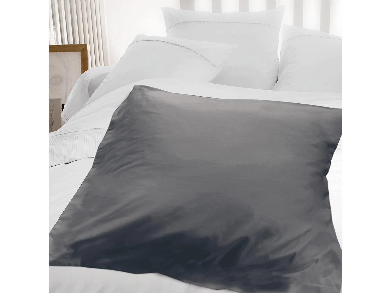 Housse d'édredon uni 140x150 cm coton ALTO Manhattan