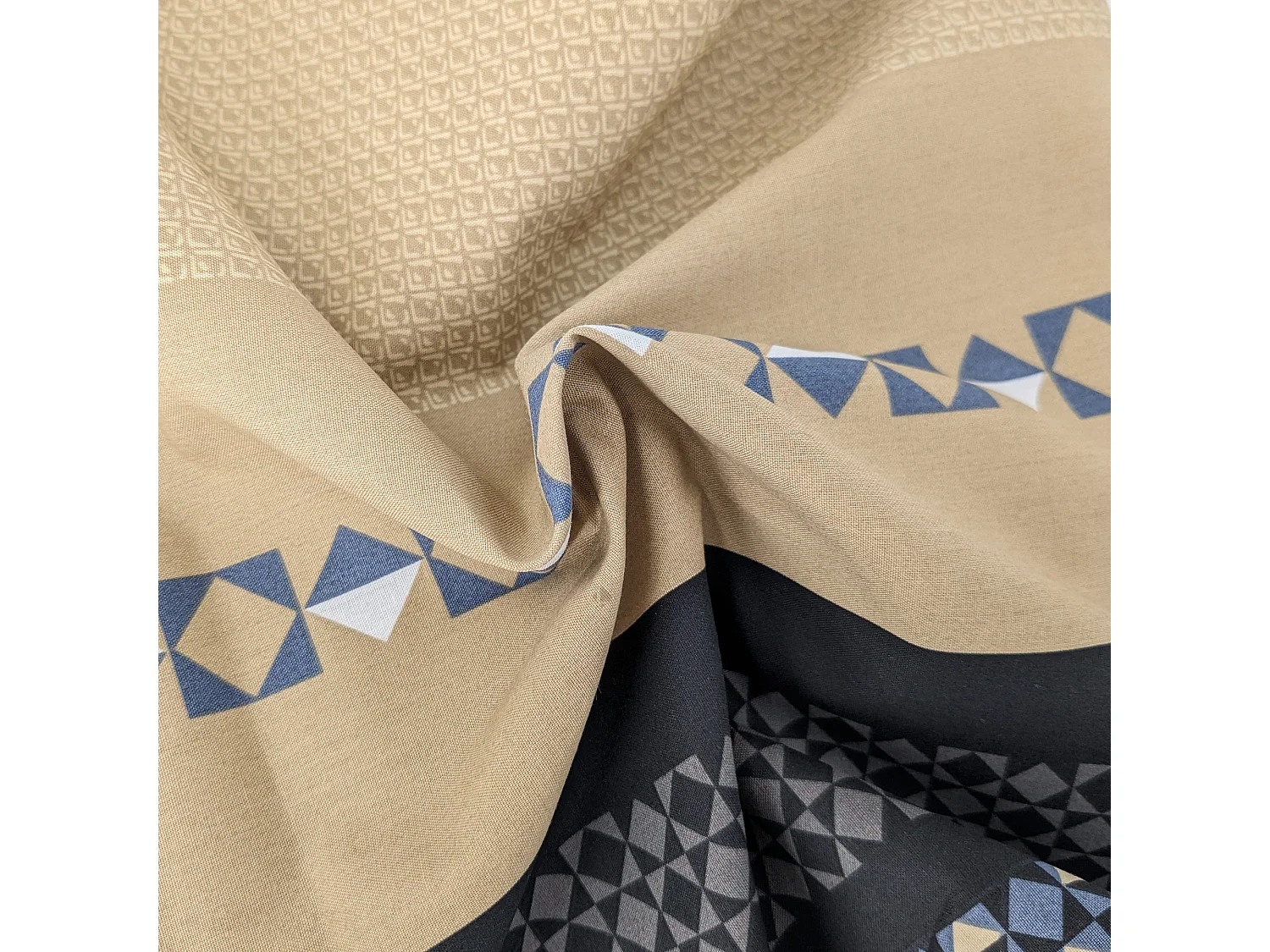 Housse de couette 140x200 cm percale coton MARLOW acier