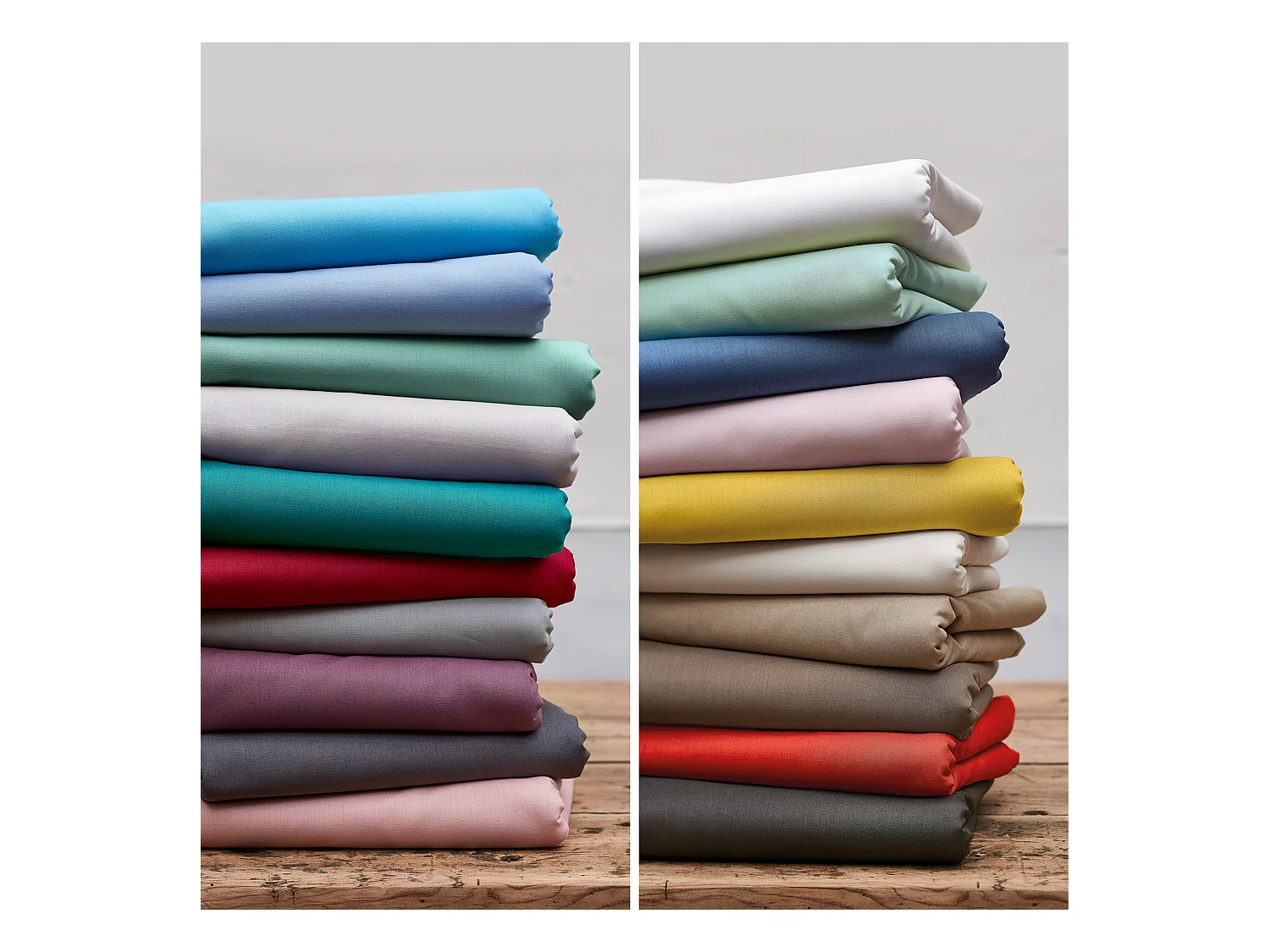 Housse d'édredon uni 140x150 cm coton ALTO Crème