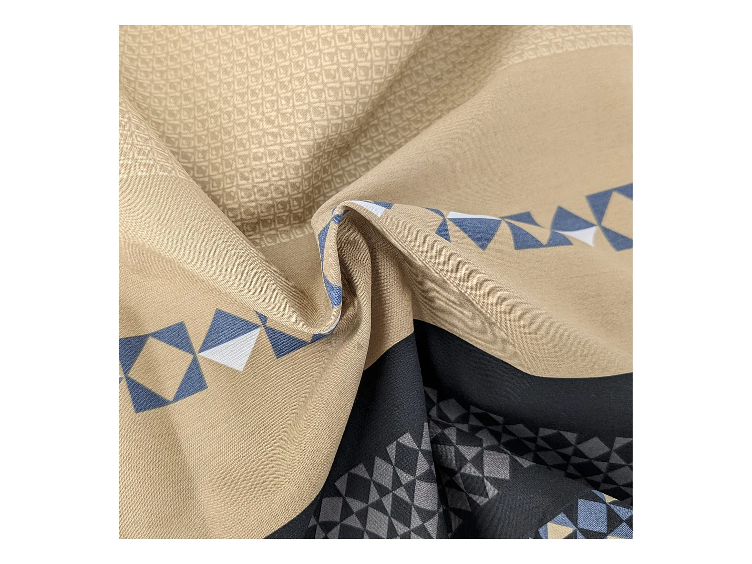 Housse de couette 280x240 cm percale coton MARLOW acier