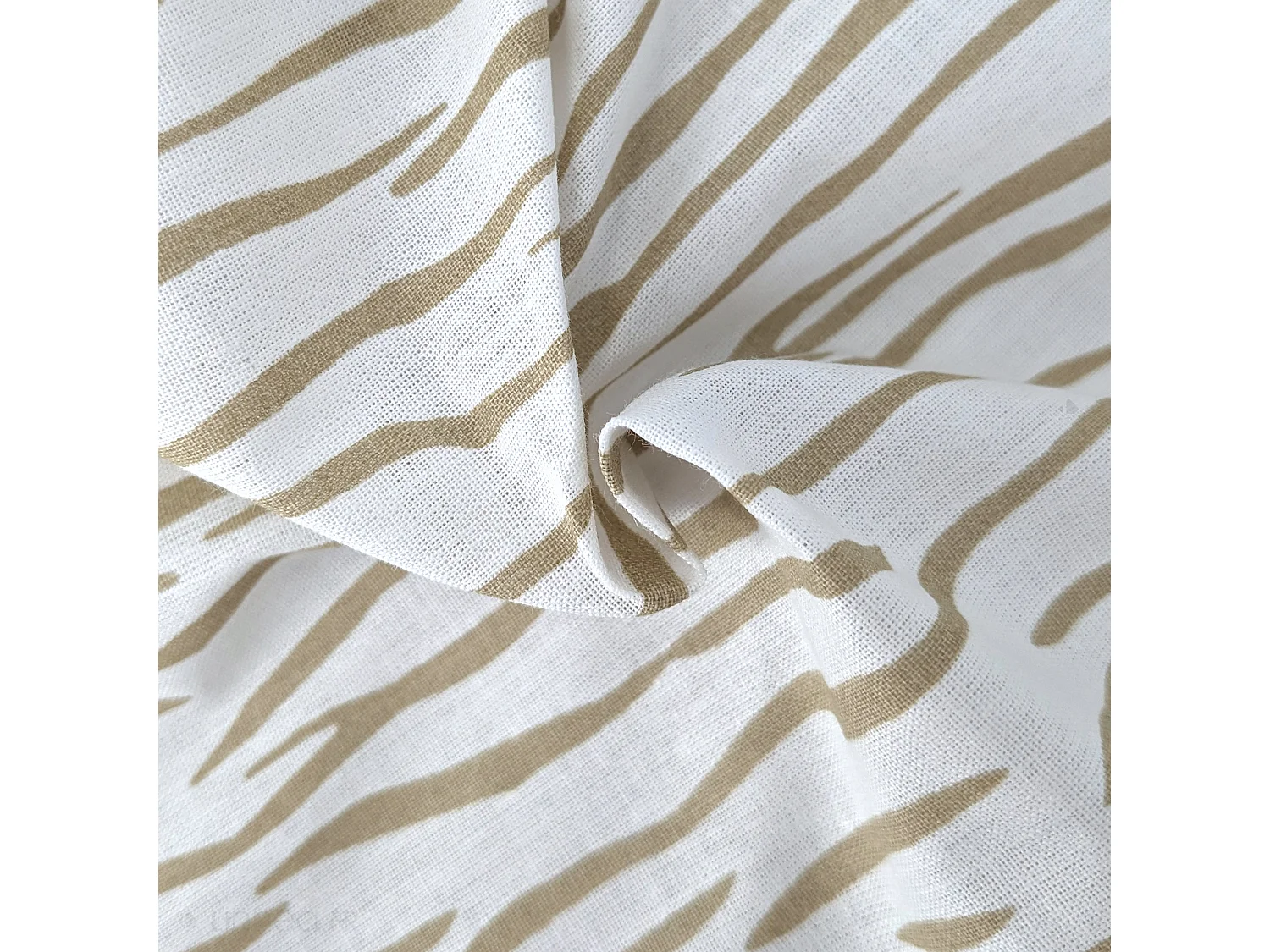 Housse de couette 140x200 cm coton REFLET Sable