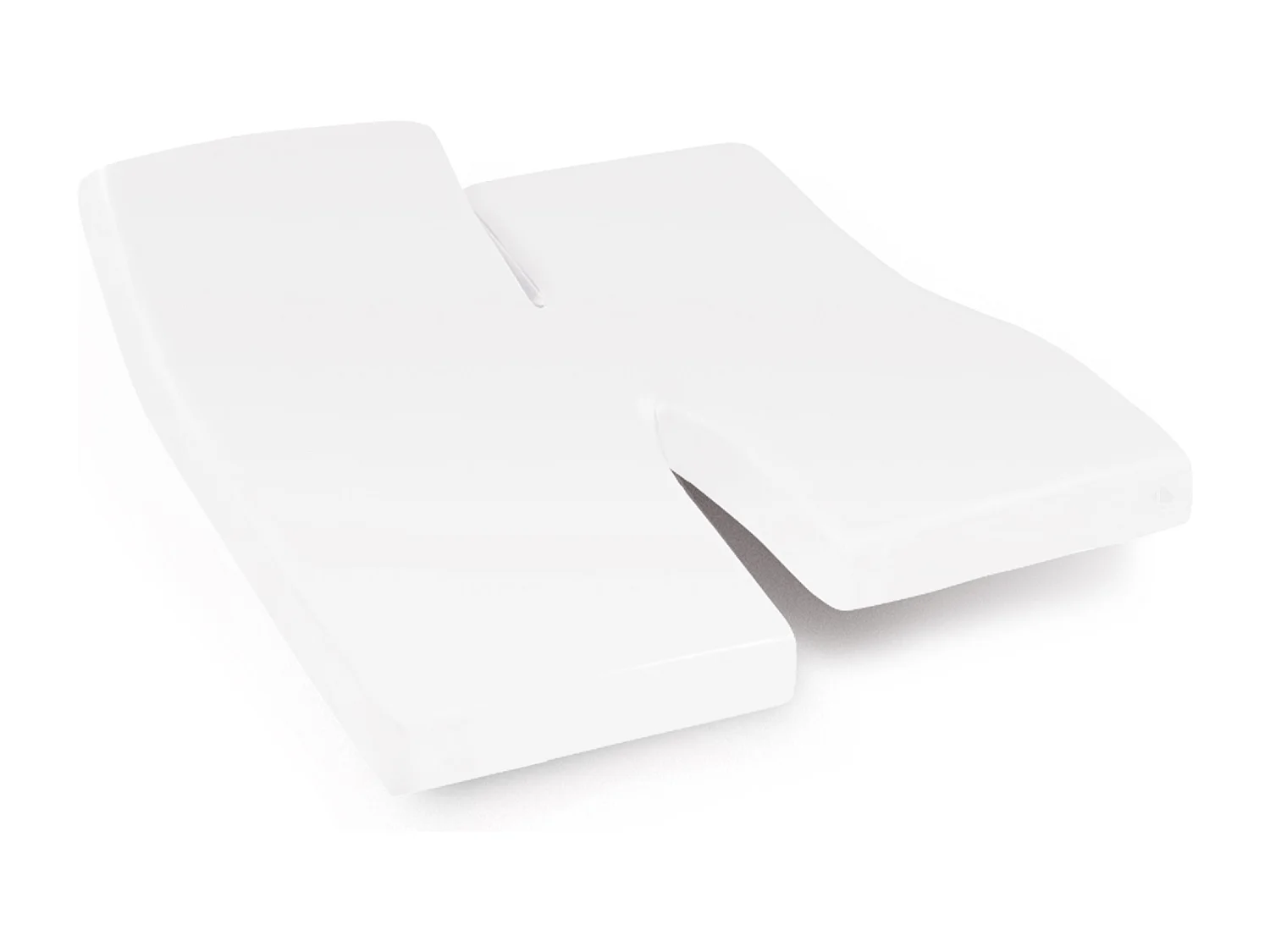 Protège matelas imperméable ARNON 2x70x190 cm lit articulé TPR bonnet 23 cm molleton coton contrecollé polyuréthane