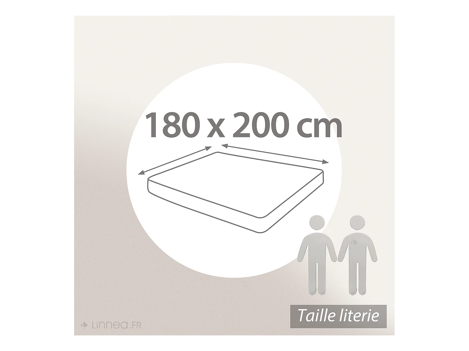Alèse plate 180x200 cm ACHUA molleton coton 400 g/m2 matelas 15cm à 23cm