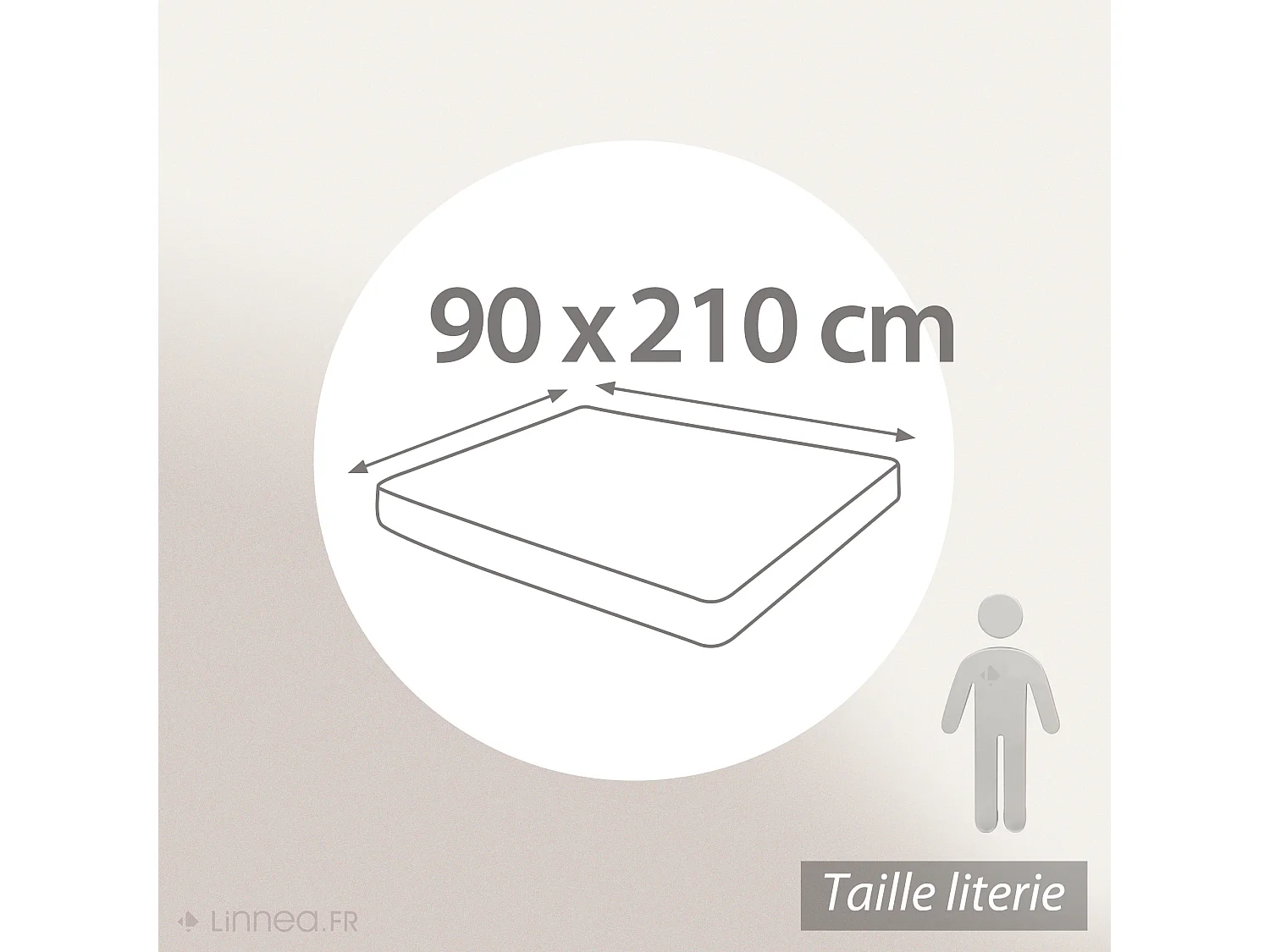 Protège matelas 90x210 cm bonnet 40 cm ACHUA molleton coton 400 g/m²