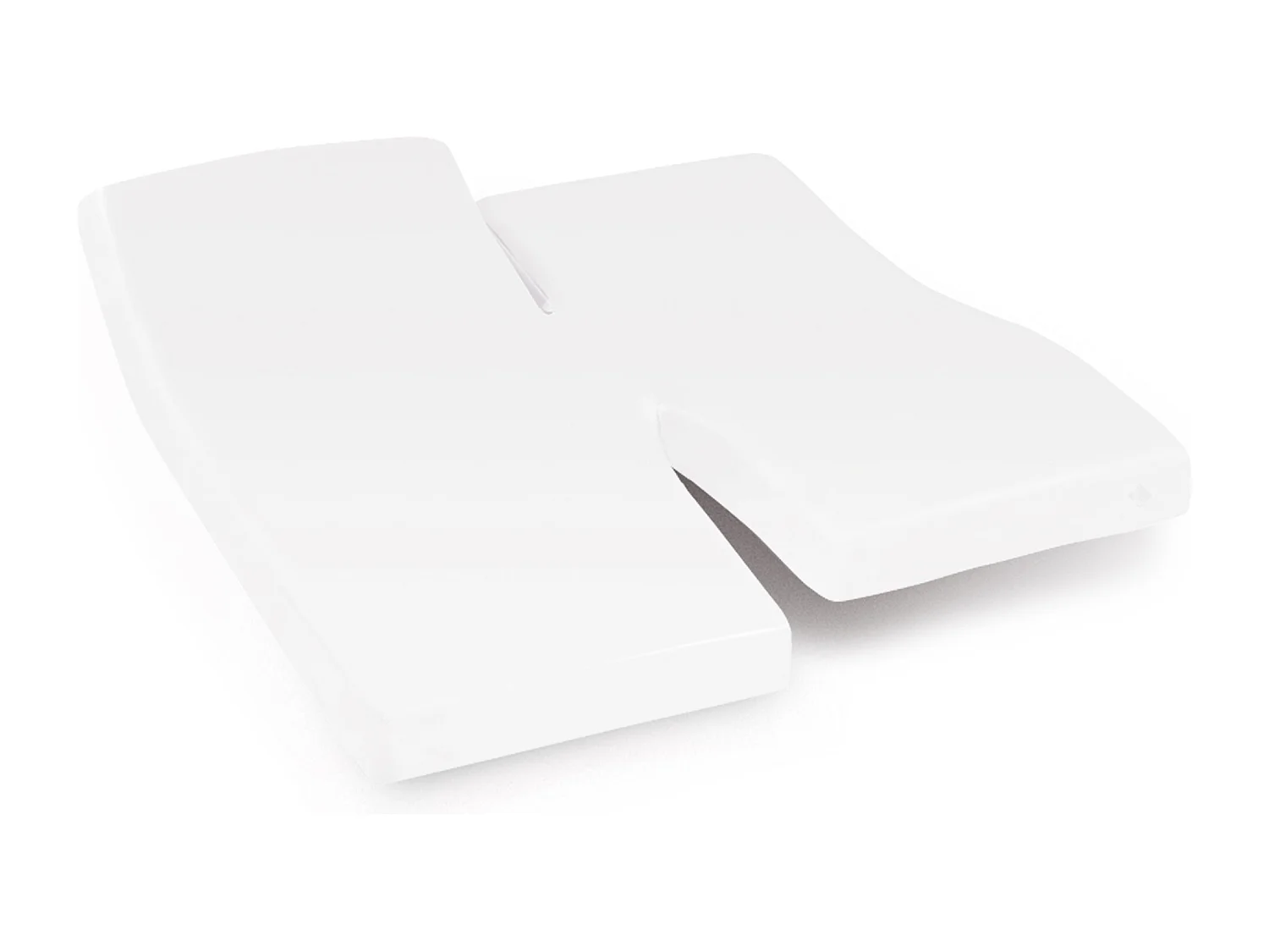 Protège matelas imperméable ANTONY 2x80x190 cm bonnet 23 cm coton enduction acrylique lit articulé TPR