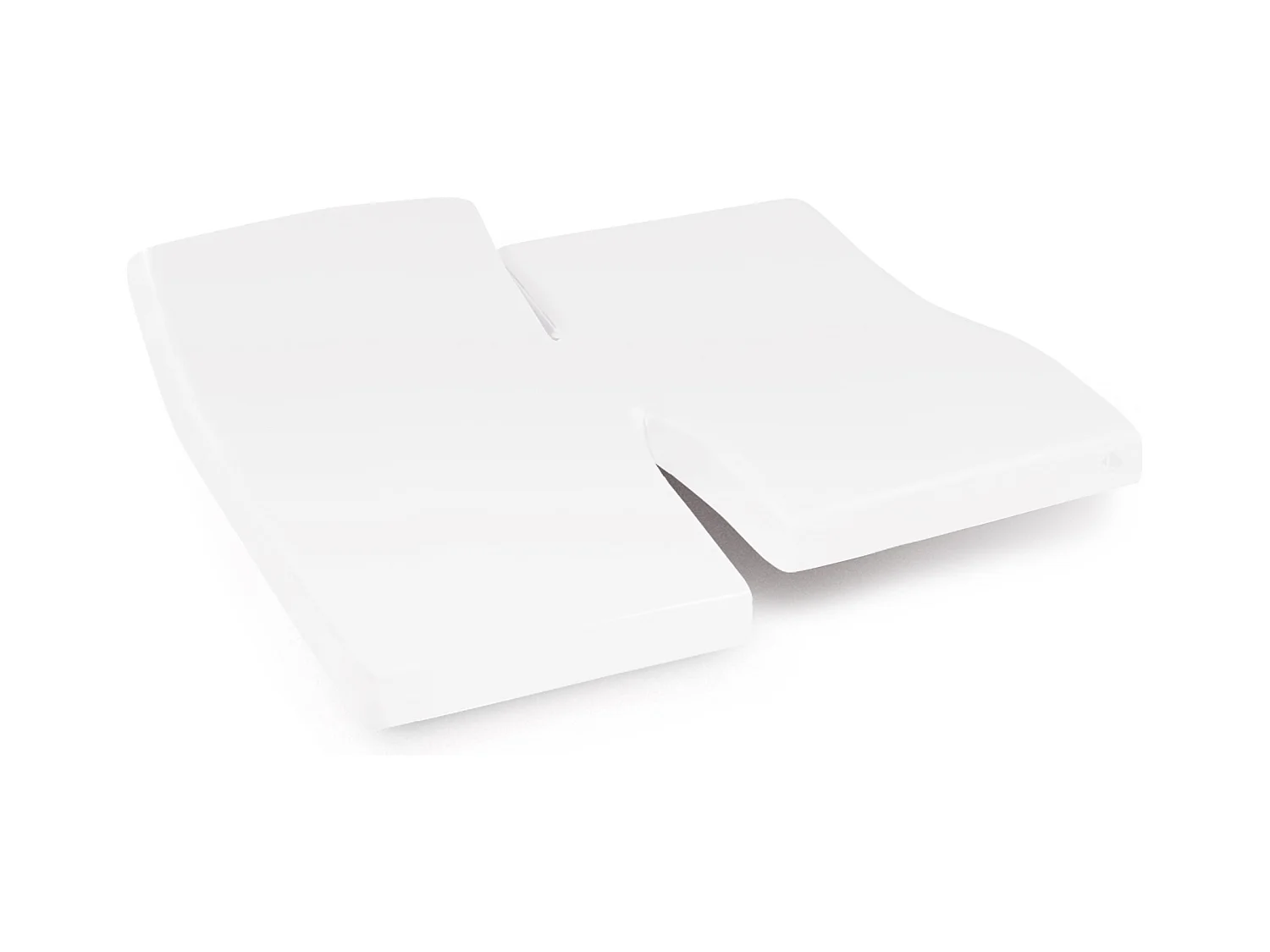 Protège matelas imperméable 2x100x220 cm lit articulé TPR bonnet 40cm ARNON molleton coton contrecollé polyuréthane