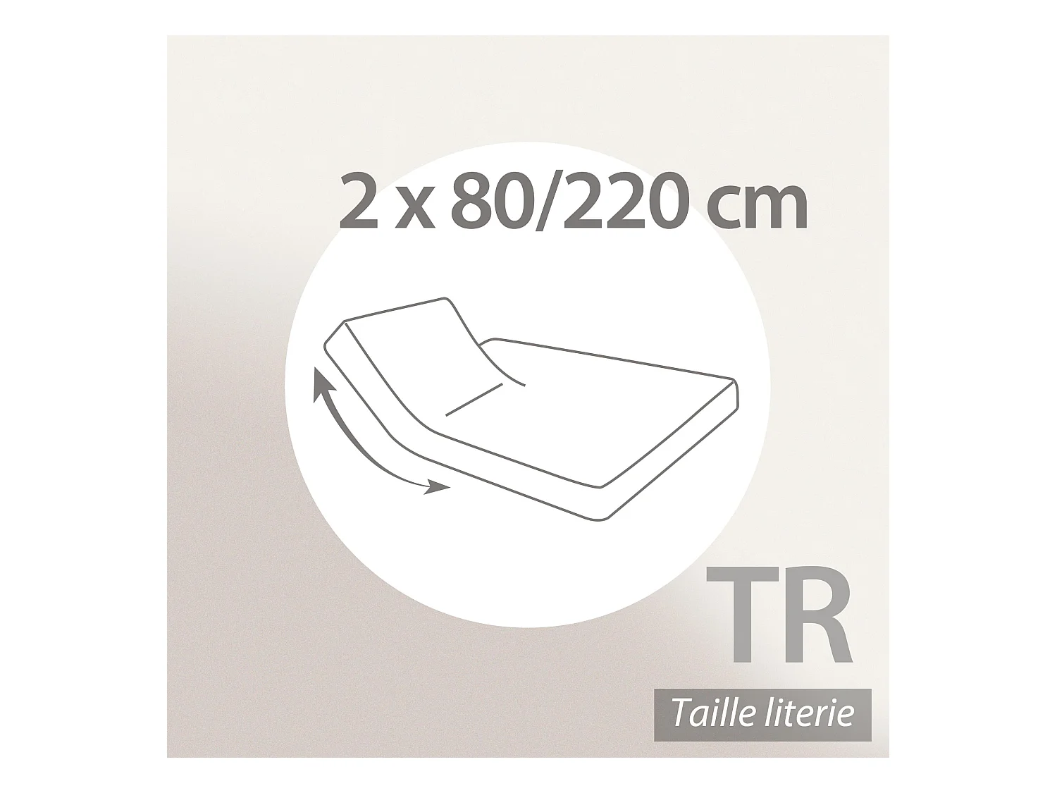 Protège matelas imperméable 2x80x220 cm lit articulé TR bonnet 23cm ARNON molleton coton contrecollé polyuréthane