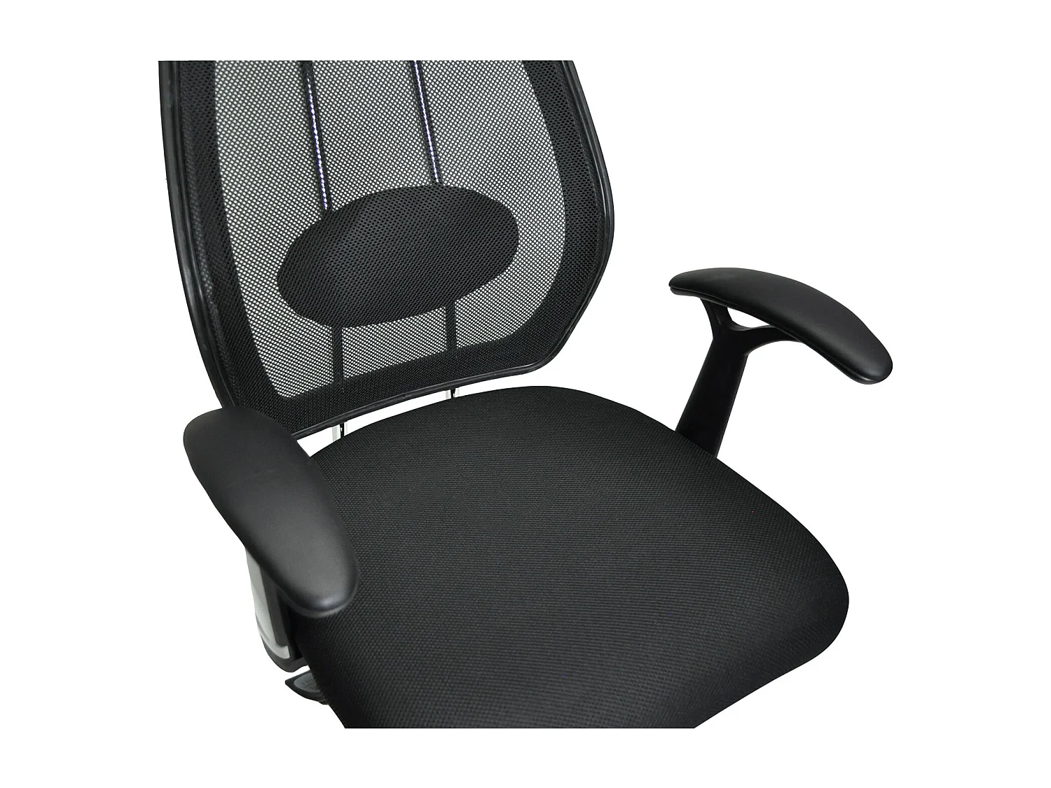 Poltrona presidenziale in tessuto nera - Firenze