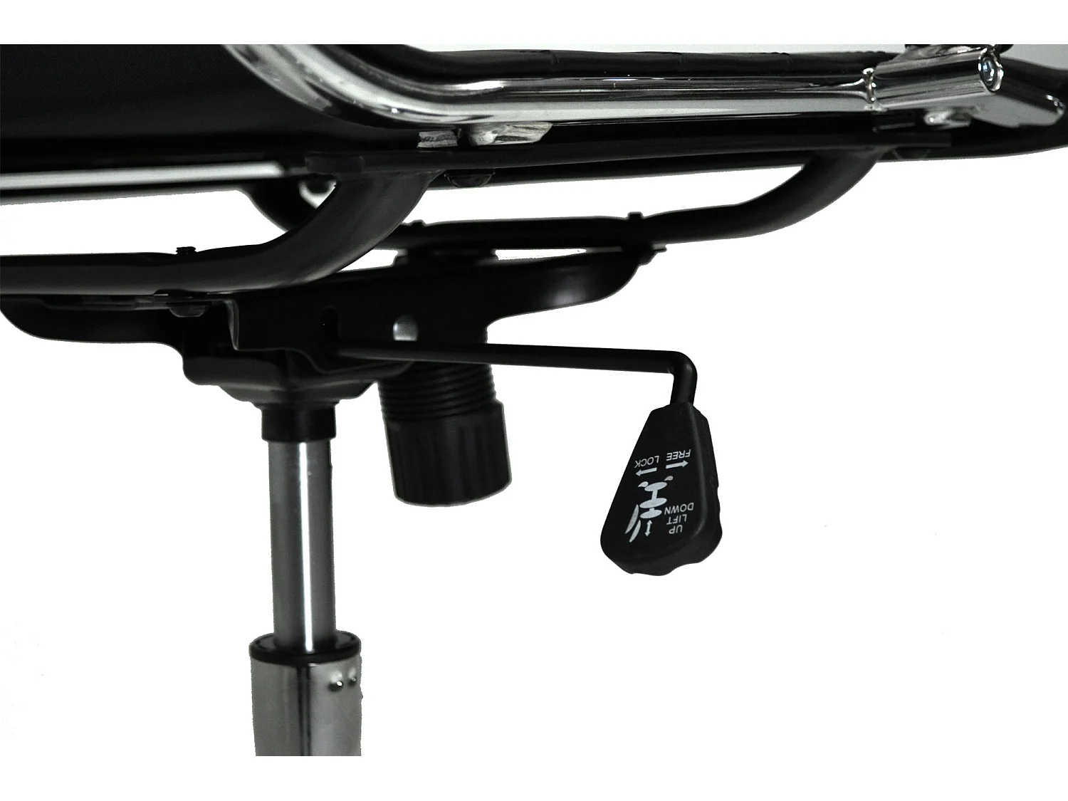 Sedia da ufficio in ecopelle nera - Torino